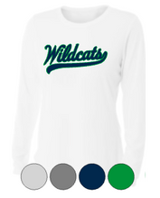Load image into Gallery viewer, WOMENS FIT- Wildcatw Script - Drifit Long Sleeves
