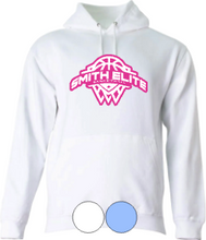 Load image into Gallery viewer, Adult OR Youth- Smith Elite Basketball- Cotton or Drifit Hooded Sweatshirt-Bubblegum Collection
