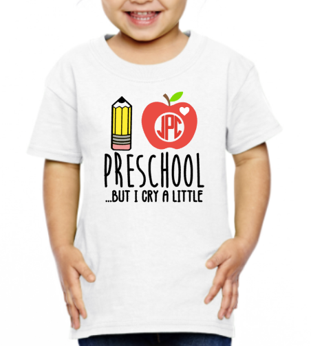 I <3 Preschool.. but i cry a little custom shirt