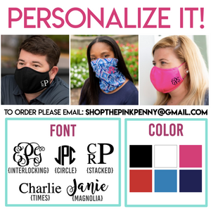 ADULT personalized Masks