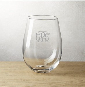 Personalzied Etched Glassware {SET OF 3 PRICING}