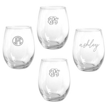 Load image into Gallery viewer, Personalzied Etched Glassware {SET OF 4 PRICING}
