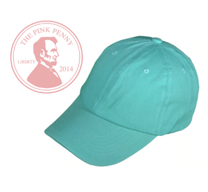 "Mint"-  Monogramed Hat