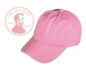 "Light Pink"-  Monogramed Hat