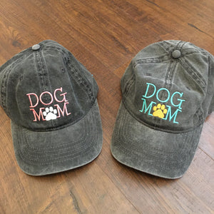 Dog Mom embroidered hat!