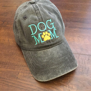 Dog Mom embroidered hat!