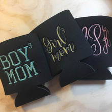 Load image into Gallery viewer, Embroidered Boy Mom can koozie
