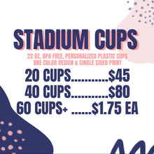 Load image into Gallery viewer, Stadium Cup Pricing
