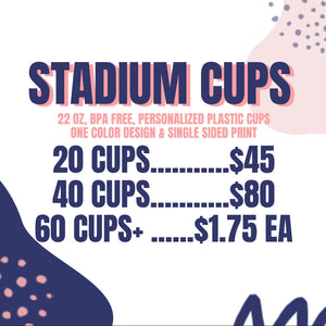 Stadium Cup Pricing